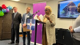 The St Lucas Loft affordable housing project breaks ground on the Near Eastside. (Jill Sheridan/WFYI)