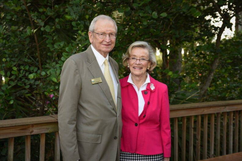 Nick and Linda Penniman at the Conservancy’s 2020 Annual Meeting, where they were presented with the Conservancy’s highest honor, the Eagle Award.