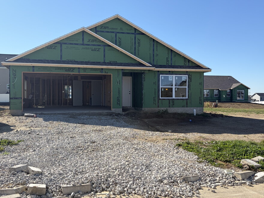 Homes under construction off Parkside Road in Northwest Normal. 