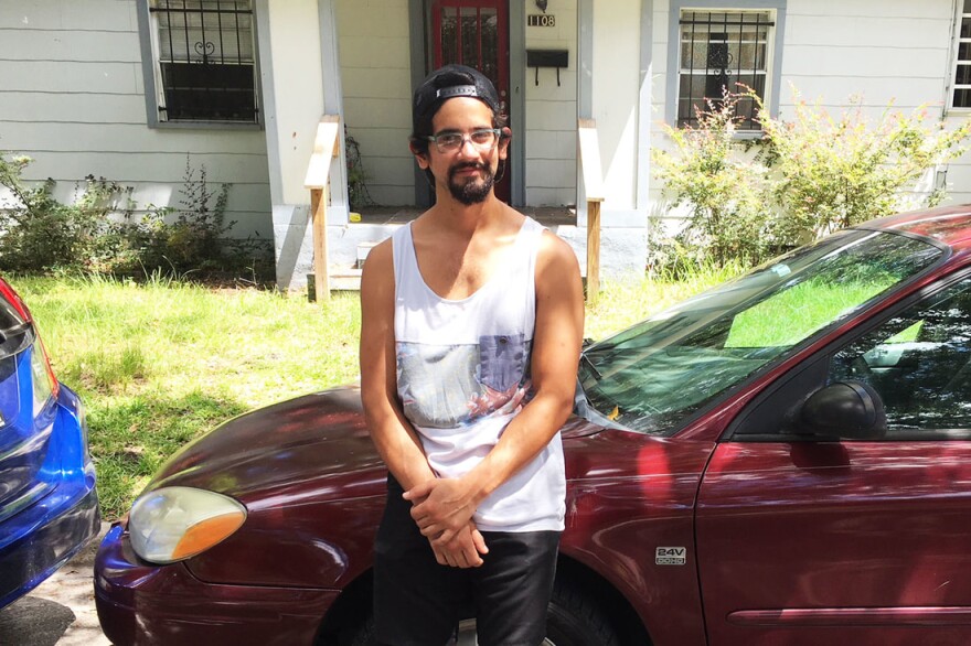 Miguel Barreiro, of Gainesville, had his unlocked car burglarized earlier this year. Now, he says, "It’s better to be safe than sorry and just lock your car." (Stefano Ferreyros/WUFT News)