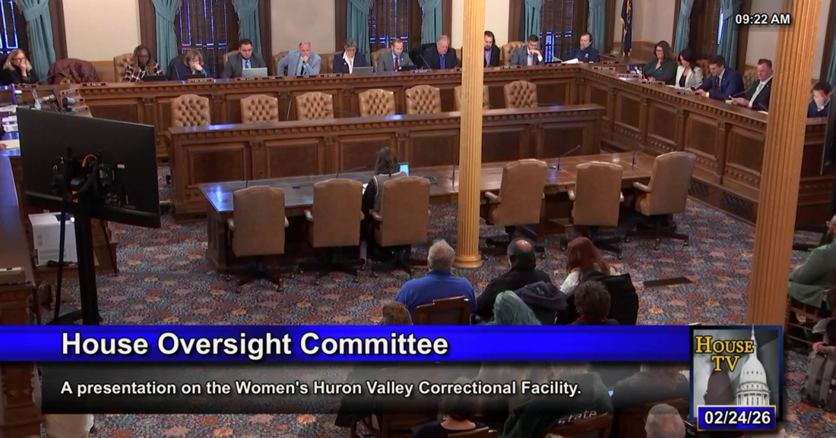 Michigan lawmakers hear about the problems at Huron Valley Correctional Facility