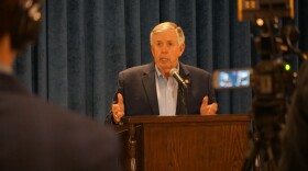 Gov. Mike Parson holds his first in-person press briefing in weeks on Friday to provide an update on his extended statewide stay-at-home order and recovery plan.