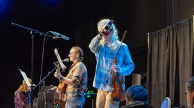 Hannah & Friends plays at Centennial Hall on Monday night at the 51st Alaska Folk Festival. April 6, 2026.