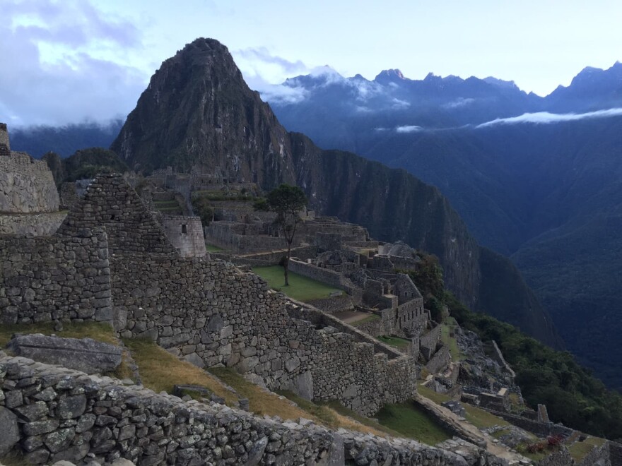 Karyn's view of Machu Picchu after reaching the top this weekend. (Karyn Miller-Medzon/Here & Now)