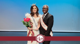 Miss ULM 2025 Lake Carpenter and Mr. ULM 2025 Vincent Winston II