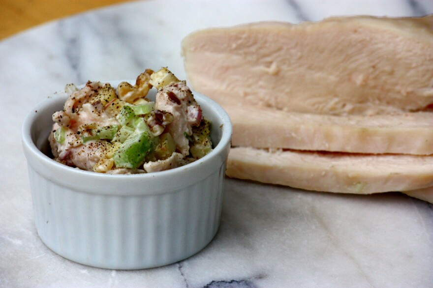 Sous Vide Herbed All-Purpose Chicken Breast is ideal for making chicken salad because of its smooth texture.