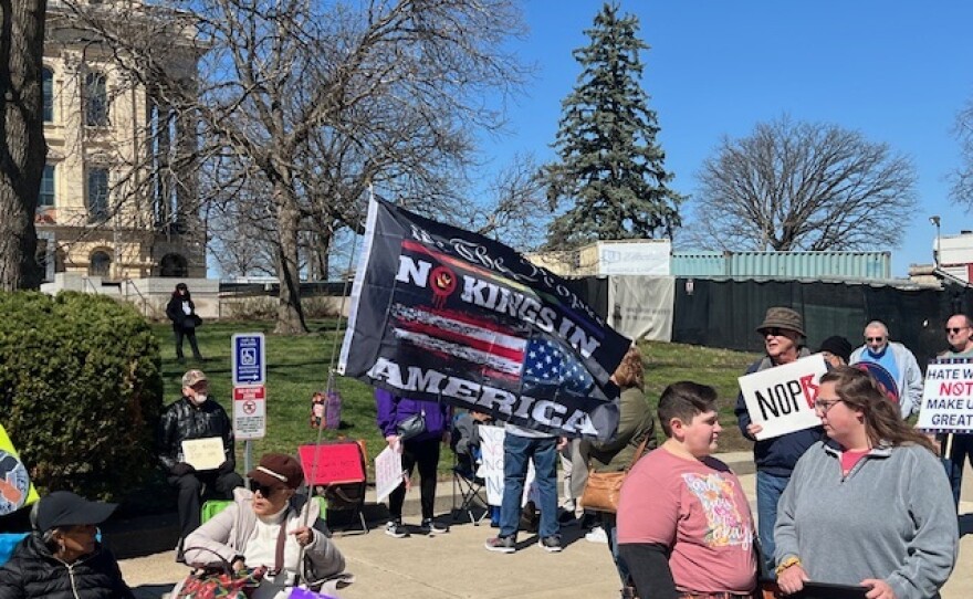 No Kings Protest on March 28, 2026 - Springfield, Illinois