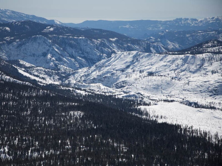 A new way to measure snowpack could provide much greater accuracy. (Andrew Nixon/Capital Public Radio)