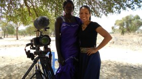 WXXI's Helene Biandudi with Angelina Kiir, the Only Female Teacher in Twic County, South Sudan