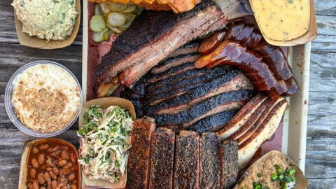 A dish featured at Goldee's BBQ.