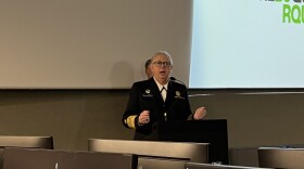 U.S. Assistant Secretary for Health, Admiral Rachel Levine, MD speaks to the media at the Albuquerque Emergency Operations Center