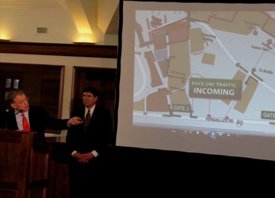 Keeneland President Nick Nicholson discusses some of the details of the track's new traffic plan