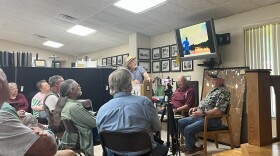 J.T. Knoll of the Miners Hall Museum asks Ted Pryor and David Grotheer questions about the Page 618 Walking Dragline.
