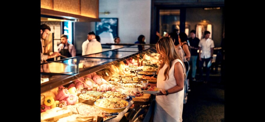 The salad bar at Fogo de Chão