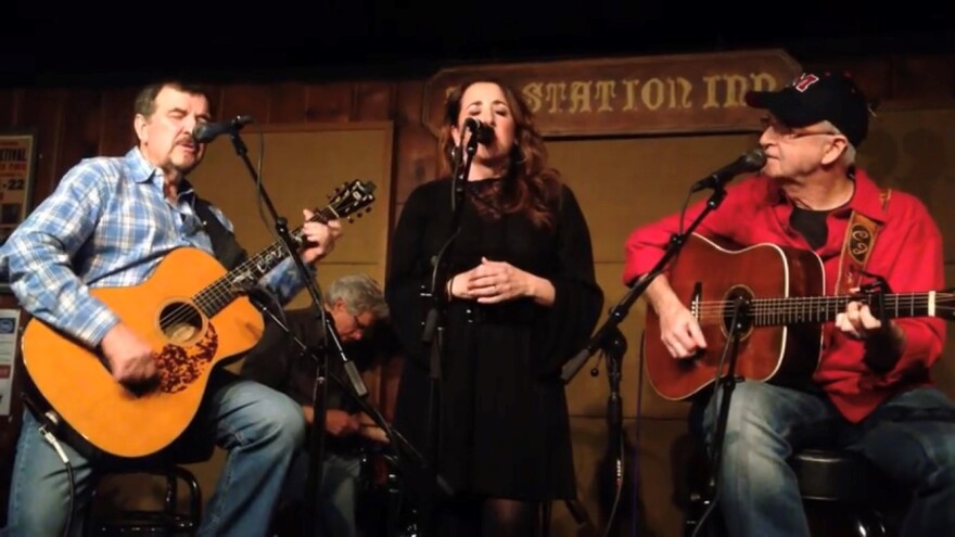 Val Storey, center, performs weekly with Larry Cordle (L) and Carl Jackson (R) at the Station Inn. 