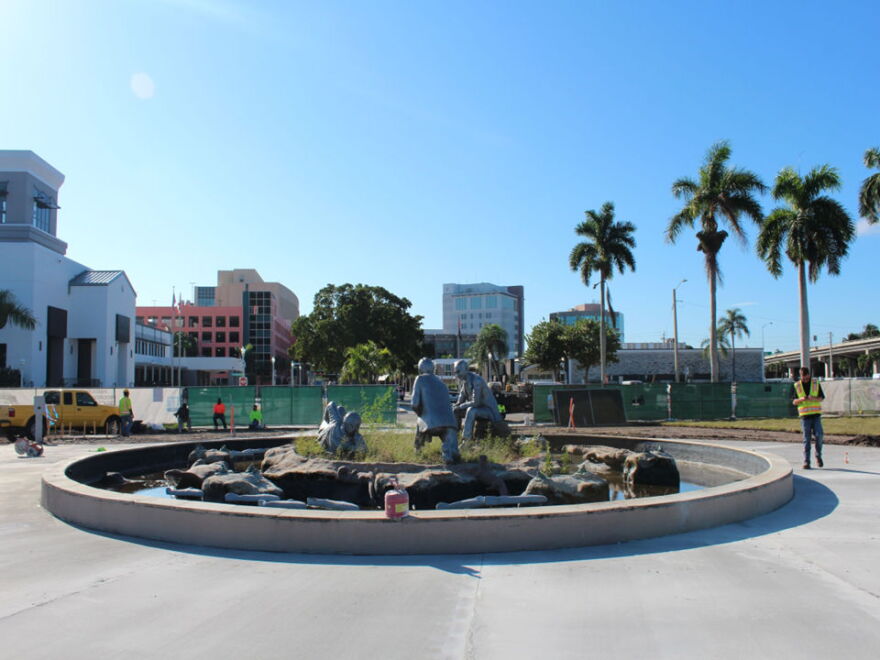Parks & Beautification workers discovered the damage to the manatee and several of the fish  during routine maintenance following the July 4 holiday.