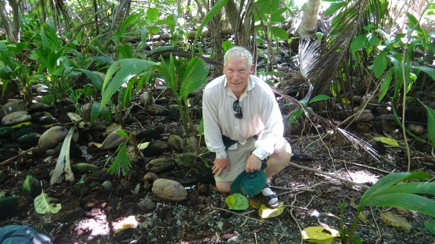 Dr. Richard Pettigrew visited the island of Nikumaroro, where Amelia Earhart's lost plane is believed to be, in 2017.