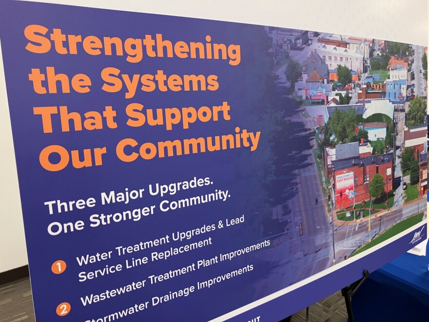 The city of East Moline held an open house Thursday, June 11, 2026, on improvements it is making on the systems of water service lines, drinking water treatment, wastewater treatment, and stormwater management.