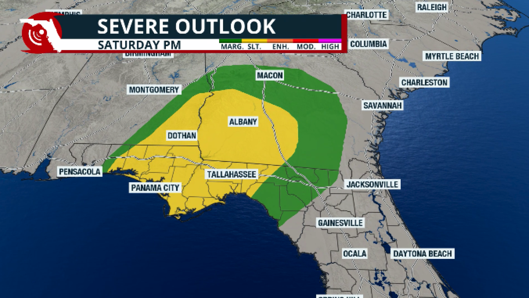 Severe storm risk for the Panhandle as the cold front moves closer ...