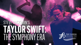 A poster for The Florida Orchestra's "Steve Hackman's Taylor Swift: They Symphony Era