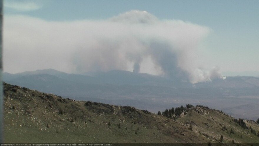 A Tuesday morning update on the Bison Fire and the Kyburz Fire.