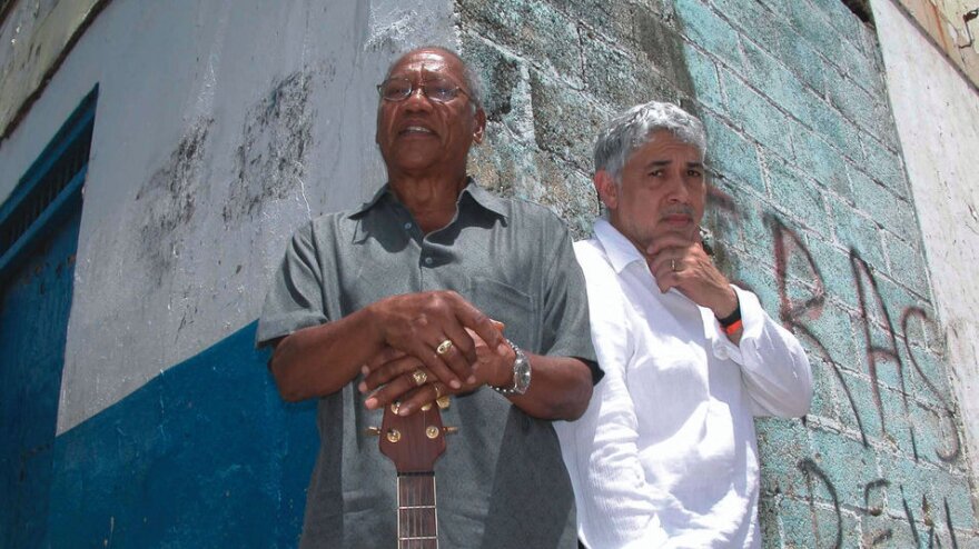 Monty Alexander (left) and Ernest Ranglin are known for their fluency in both jazz and Jamaican popular music.