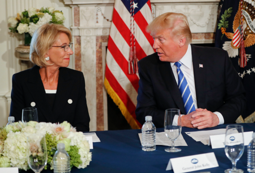 Donald Trump and Betsy DeVos