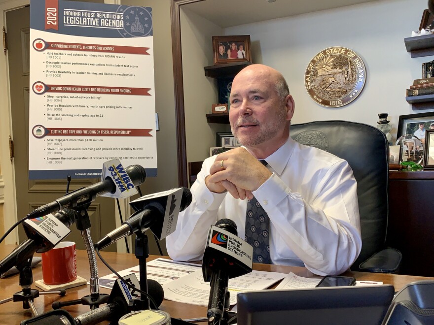 Former House Speaker Brian Bosma Officially Resigning After 34 Years At Statehouse