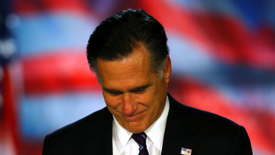 Mitt Romney concedes the presidency early Wednesday in Boston.