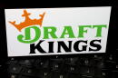 In this photo illustration, the DraftKings logo is displayed on a phone screen on February 15, 2024 in San Anselmo, California. (Justin Sullivan/Getty Images)