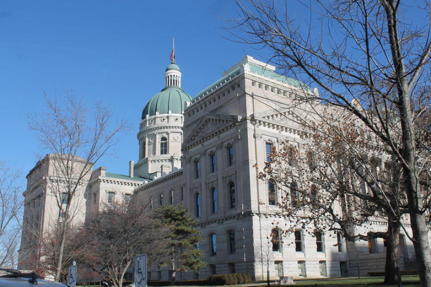 The Indiana Statehouse.