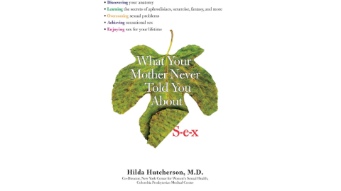 a book cover with a fig leaf that says "what your mother never told you about sex"