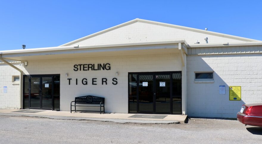 The gymnasium at Sterling High School. Staff at the school district have gone through training to carry guns in schools.