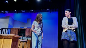 Ellis Zimmerman, left and Sophie Cook star as Diana and Natalie in University High School's production of Next to Normal, running Oct. 23-26, 2025