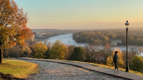 "The view that named Richmond" from what is now Libby Hill Park.