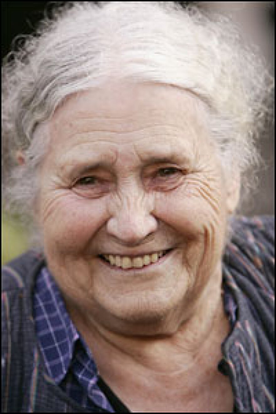 The Nobel Prize judges said that "with skepticism, fire and visionary power," Lessing "subjected a divided civilization to scrutiny." Above, Lessing addresses the media outside her home in north London on Thursday.