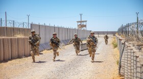 Oklahoma National Guard members train for deployment to the Horn of Africa at U.S. Army Fort Bliss in Texas May, 2023.