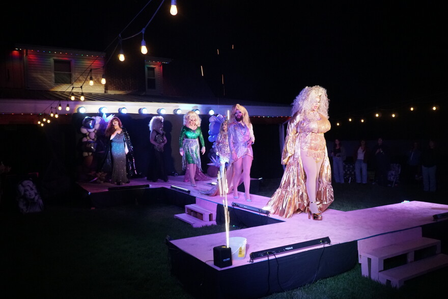 The queens as Dolly Patron for their final act Aug. 28.