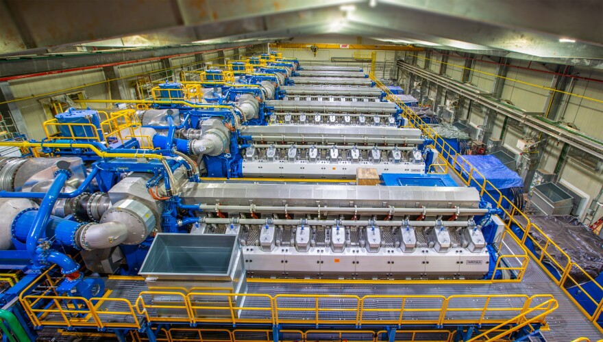 Natural gas engines at one of Upper Michigan Energy Resources Corp.'s stations. (Courtesy: UMERC)