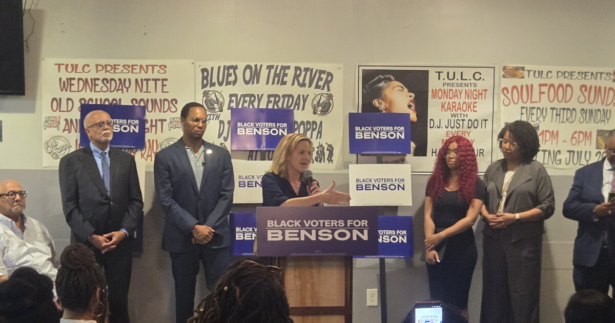Benson shows off Black support with Detroit event