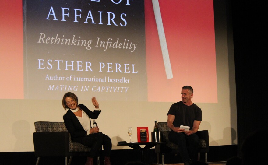 Esther Perel and Dan Savage at the Egyptian Theatre