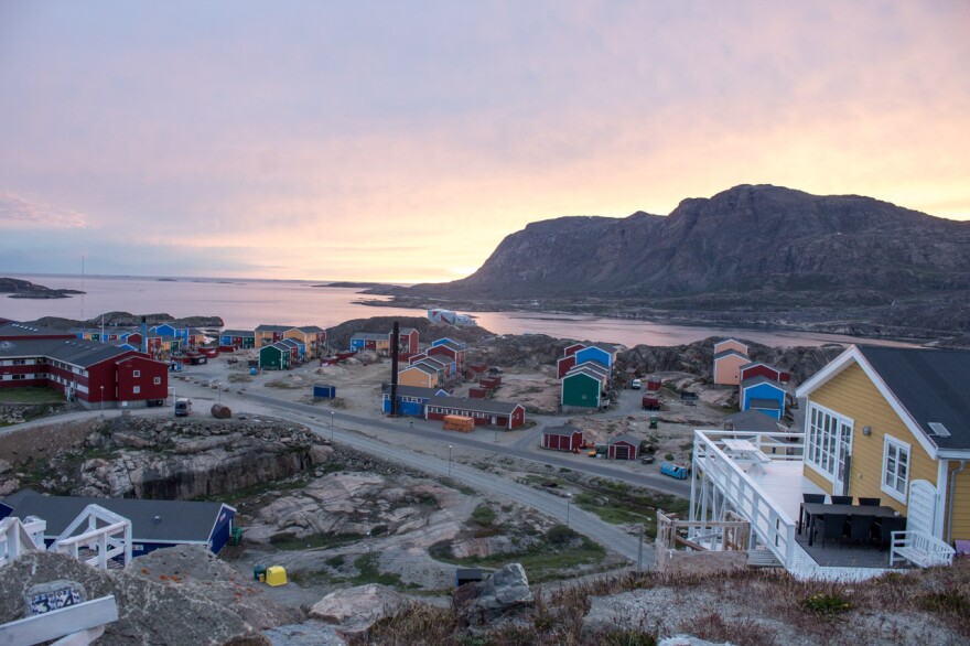 Sisimiut, Greenland at sunset