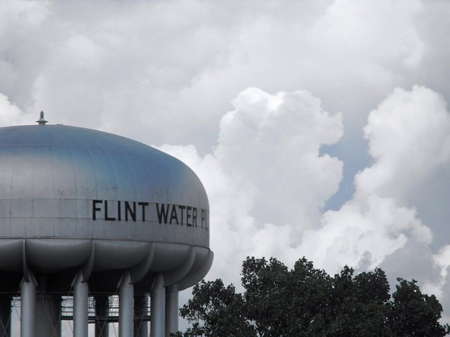 City of Flint water tower