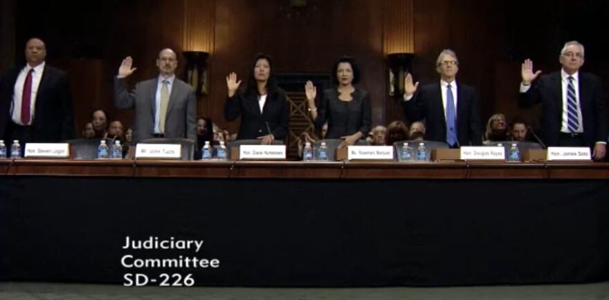 The Senate Committee on the Judiciary scheduled a hearing on "Judicial Nominations" on Tuesday, with six Arizona nominees.