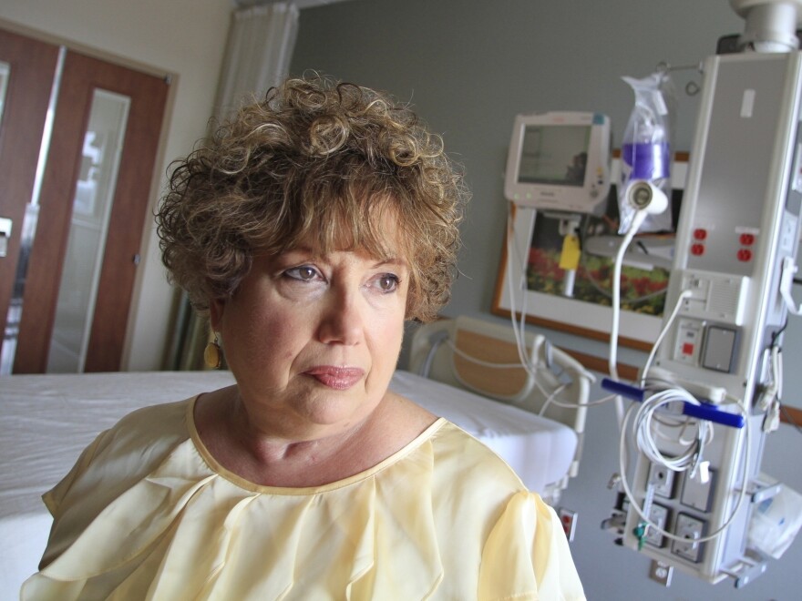 Dorothea Handron suffered an infection after a surgeon unknowingly pierced her bowel during a hernia operation. She became so ill that doctors placed her in a medically induced coma for six weeks.