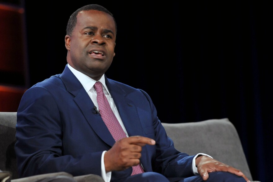 Former Atlanta Mayor Kasim Reed attends an NBC News panel discussion at the Georgia Aquarium in Atlanta in May of 2012. Reed is trying to make a political comeback by saying he's the mayoral candidate who can help lower Atlanta's rising crime rate.