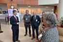Congressman John McGuire campaigned at UVA's medical center but did not answer questions about a vote that cost constituents healthcare coverage.