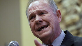 Former Alabama Chief Justice and U.S. Senate candidate Roy Moore speaks at the Vestavia Hills Public library, Saturday, Nov. 11, 2017, in Vestavia Hills, Ala. According to a Thursday, Nov. 9 Washington Post story an Alabama woman said Moore made inappropriate advances and had sexual contact with her when she was 14. Moore is denying the allegations. (Hal Yeager/AP)