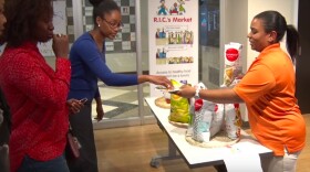 tasting food samples