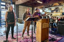 The Skamokawa Swamp Opera performs at Fort George Brewery in Astoria during the FisherPoet Gathering’s weeklong performances in February. The organization is taking some of its acts up and down the Oregon coast beginning this week
